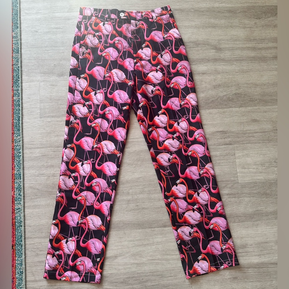 Flamingo Print Pants